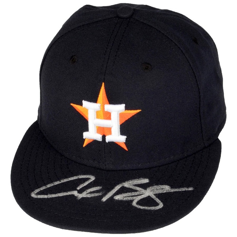 New Era Alex Bregman Houston Astros Autographed 59FIFTY Fitted Hat