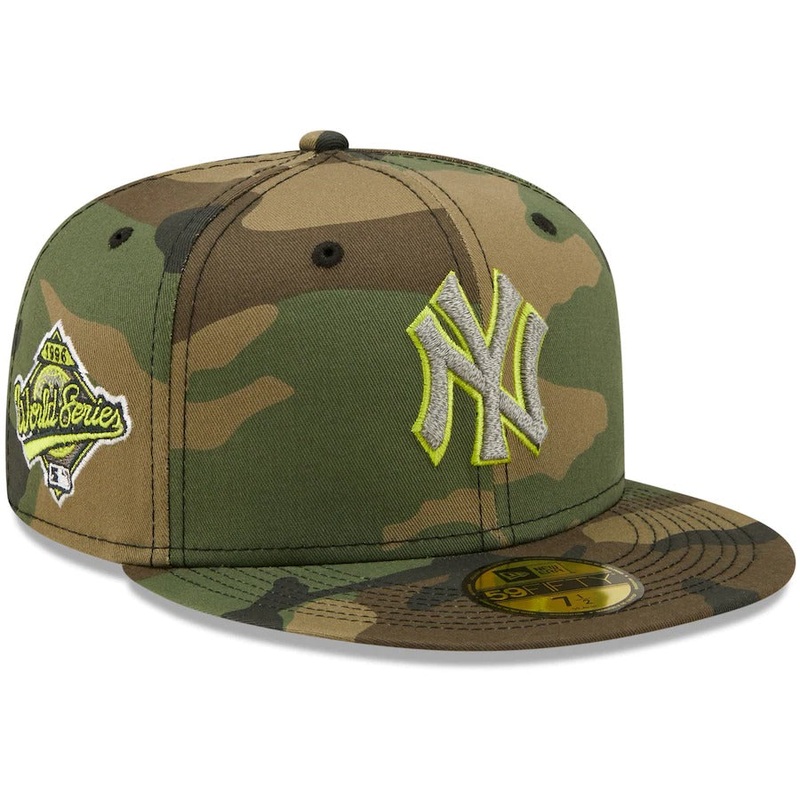 New Era Camo New York Yankees 1996 MLB World Series Woodland Reflective Undervisor 59FIFTY Fitted Hat