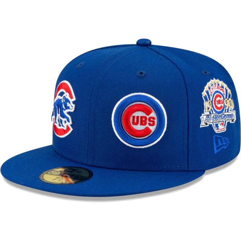 New Era Chicago Cubs Royal Patch Pride 59FIFTY Fitted Hat