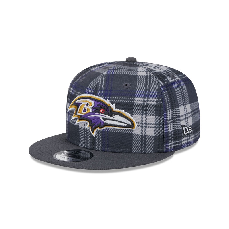 Baltimore Ravens 2024 Sideline Statement Gray 9FIFTY Snapback Hat