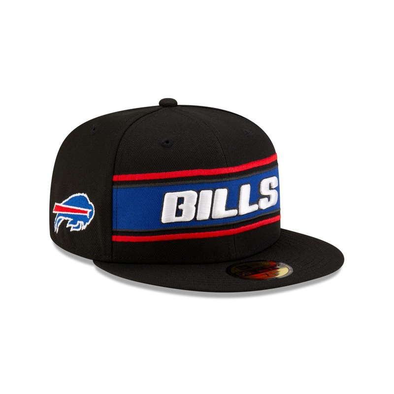 Buffalo Bills 2024 Sideline Black 59FIFTY Fitted Hat