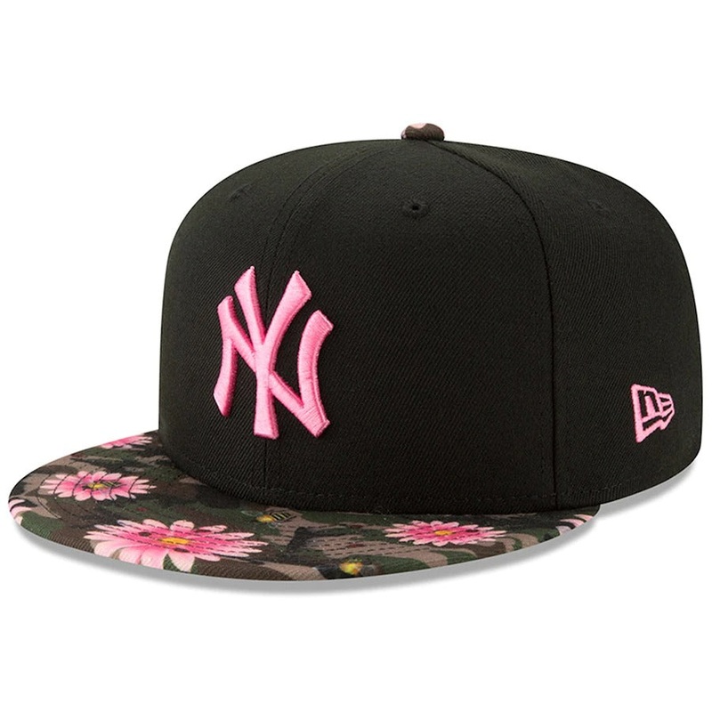New Era Black New York Yankees Floral Morning 59FIFTY Fitted Hat