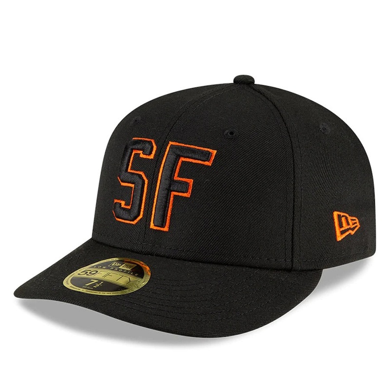 New Era Black San Francisco Giants Ligature Low Profile 59FIFTY Fitted Hat