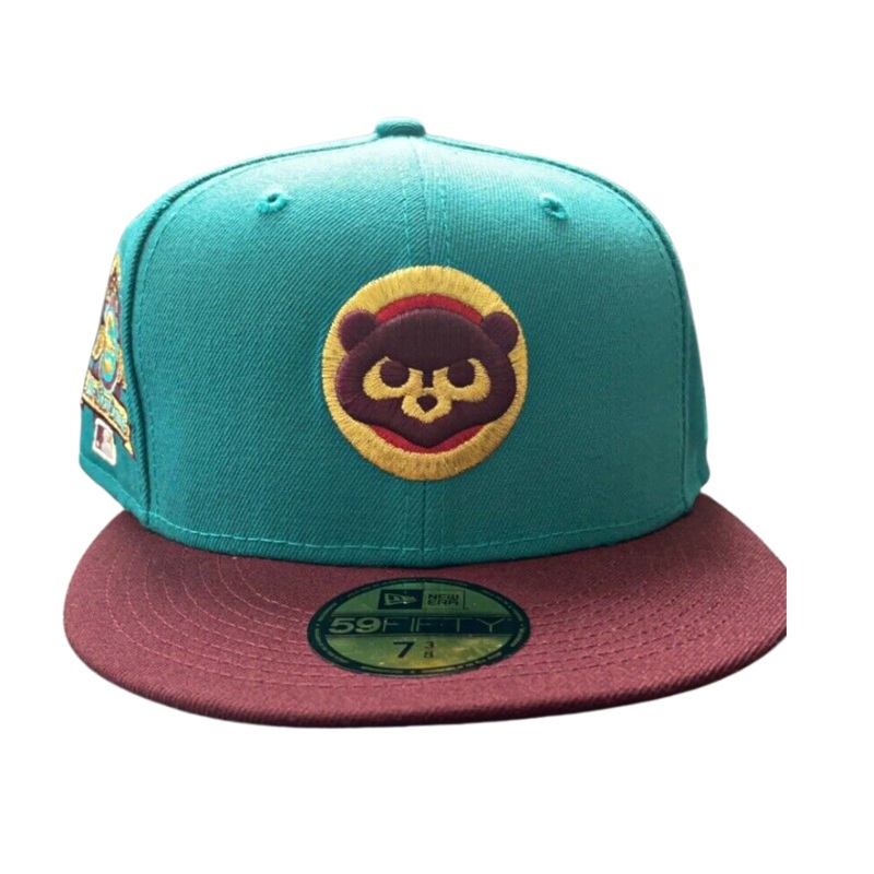 New Era Chicago Cubs 1990 All-Star Game Turquoise/Beetroot Gold Undervisor 59FIFTY Fitted Hat