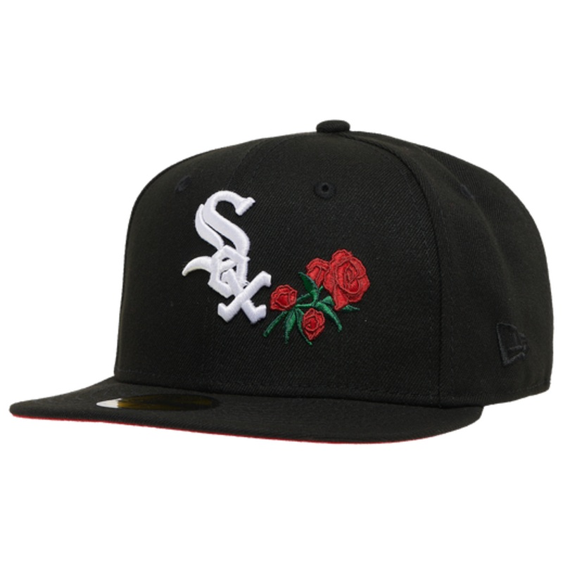 New Era Chicago White Sox Black/Red Rose 59FIFTY Fitted Hat