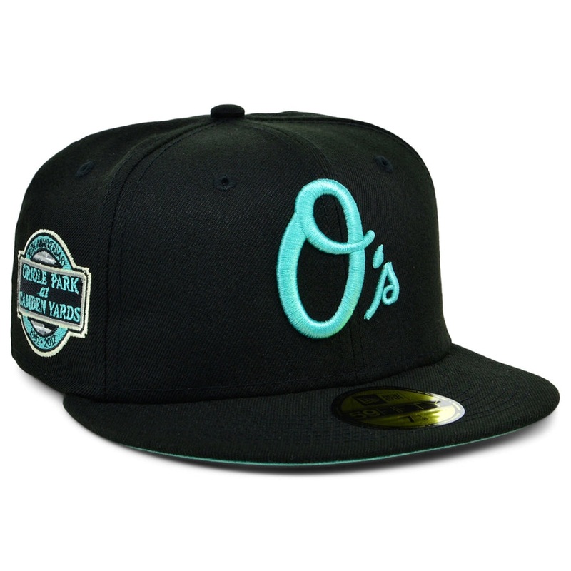 New Era x Lids HD Baltimore Orioles Black/Mint 2022 59FIFTY Fitted Cap