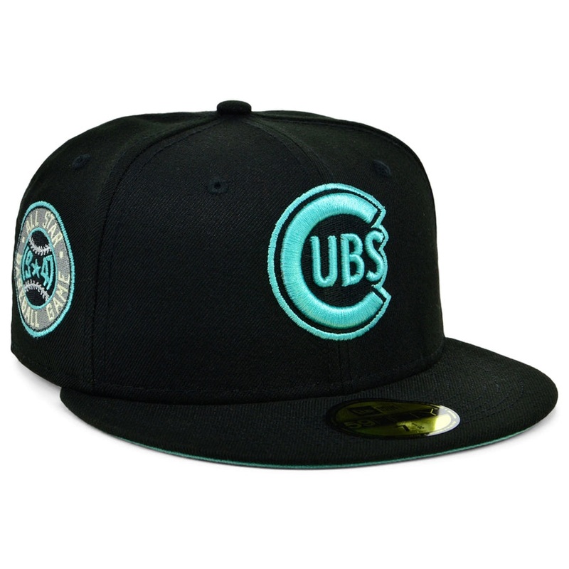 New Era x Lids HD Chicago Cubs Black/Mint 2022 59FIFTY Fitted Cap