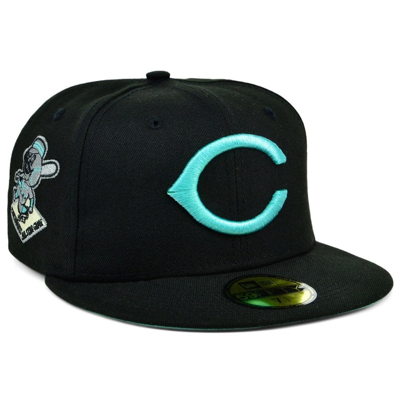 New Era x Lids HD Cincinnati Reds Black/Mint 2022 59FIFTY Fitted Cap