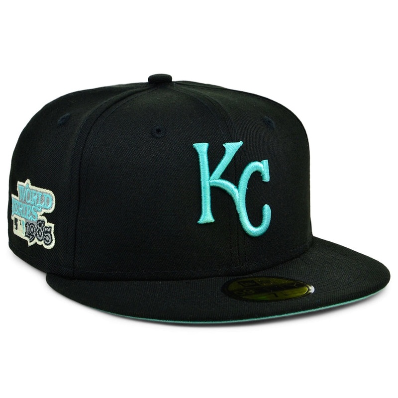 New Era x Lids HD Kansas City Royals Black/Mint 2022 59FIFTY Fitted Cap
