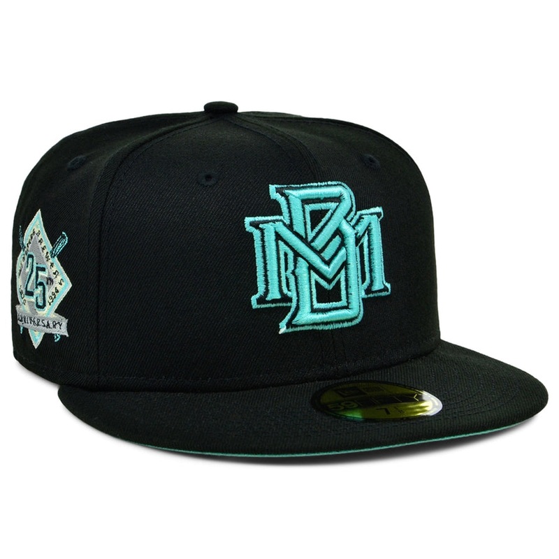 New Era x Lids HD Milwaukee Brewers Black/Mint 2022 59FIFTY Fitted Cap