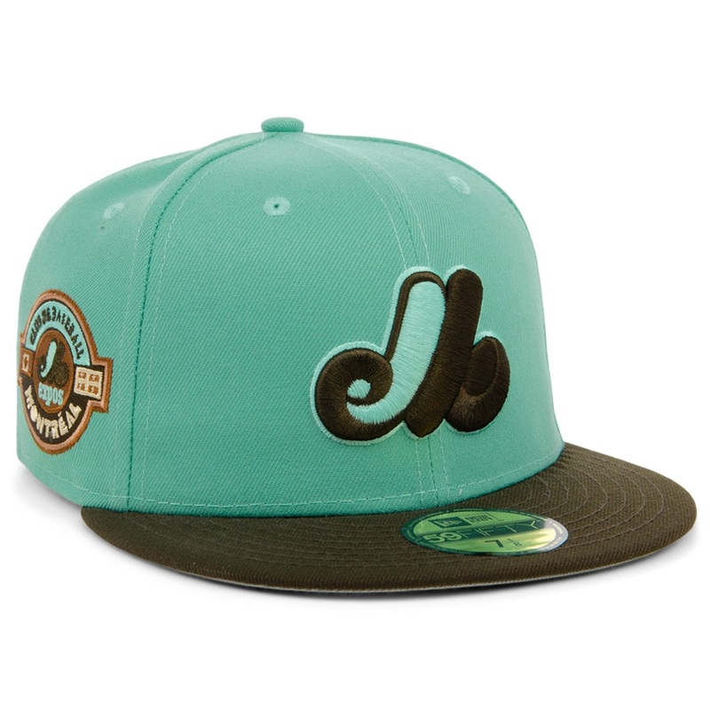 New Era x Lids HD  Montreal Expos Ice Cream Chocolate Mint 59FIFTY Fitted Cap