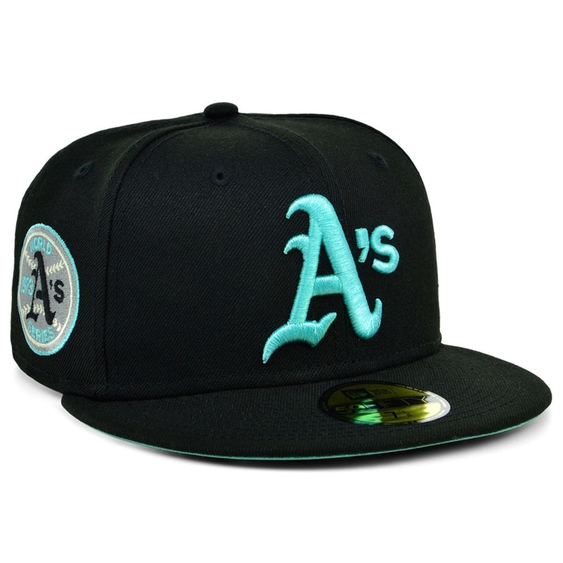 New Era x Lids HD Oakland Athletics Black/Mint 2022 59FIFTY Fitted Cap