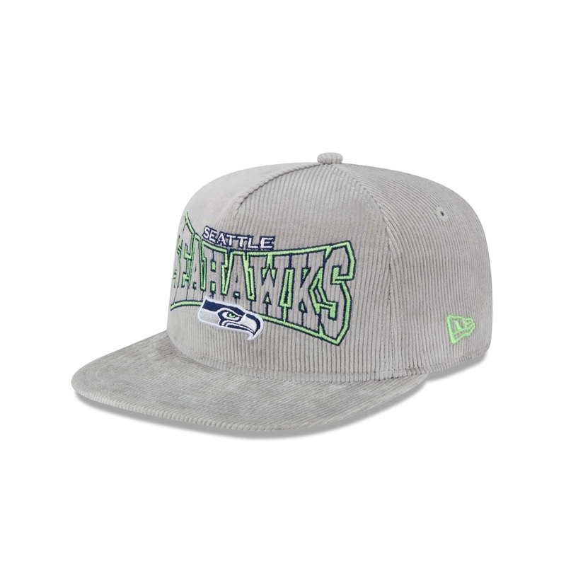 Seattle Seahawks Gray Cord Golfer Hat