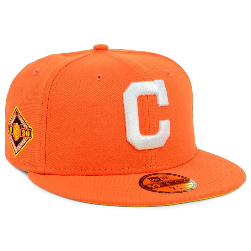 New Era x Lids HD  Cleveland Indians 2022 Candy Corn 59FIFTY Fitted Cap