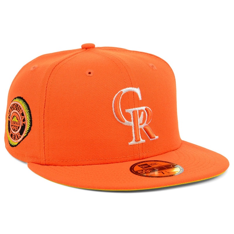 New Era x Lids HD  Colorado Rockies 2022 Candy Corn 59FIFTY Fitted Cap