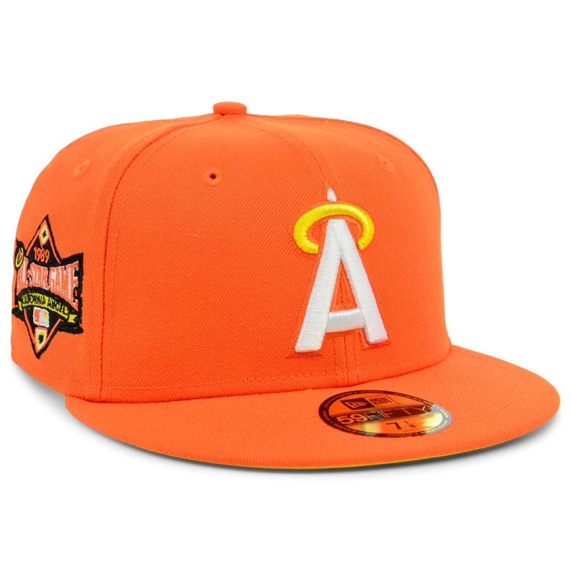 New Era x Lids HD  California Angels 2022 Candy Corn 59FIFTY Fitted Cap