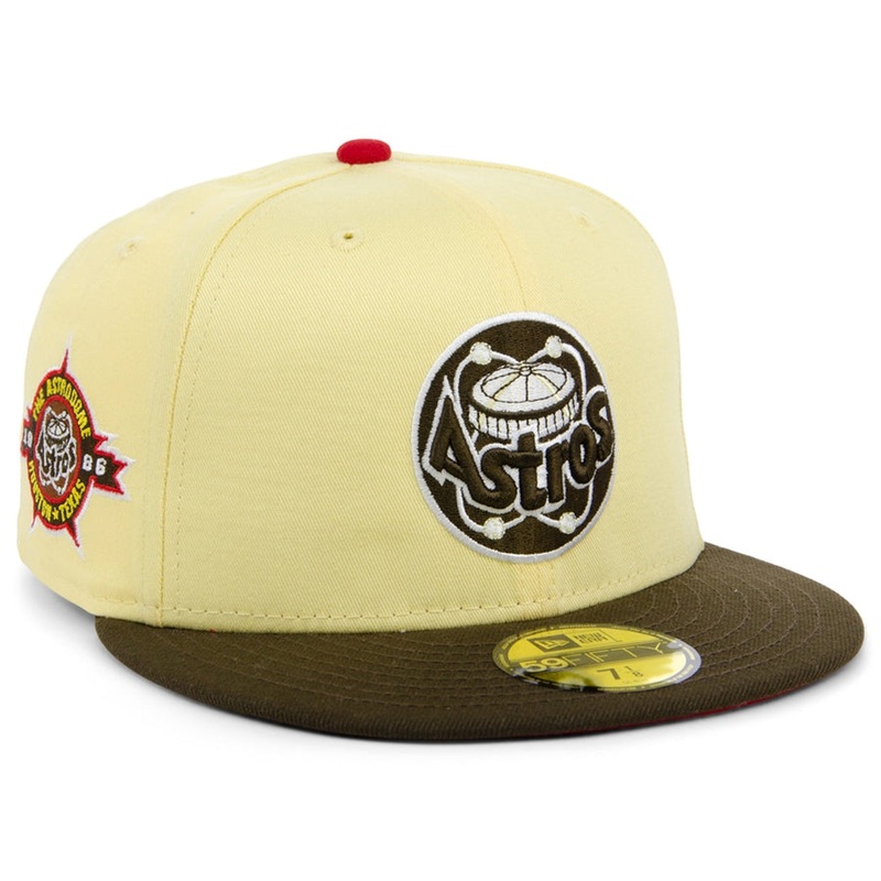 New Era x Lids HD  Houston Astros Ice Cream Banana Split 2022 59FIFTY Fitted Cap