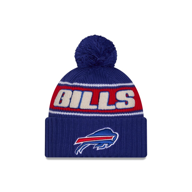 Buffalo Bills 2024 Cold Weather Kids Pom Knit Hat
