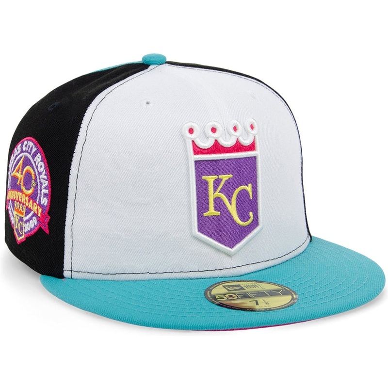 New Era x Lids HD  Kansas City Royals Sugar Skull Pinwheel 2022 59FIFTY Fitted Cap