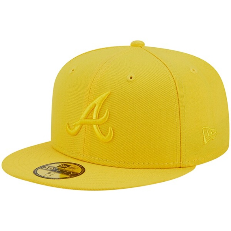 New Era Atlanta Braves Yellow Icon Color Pack 59FIFTY Fitted Hat