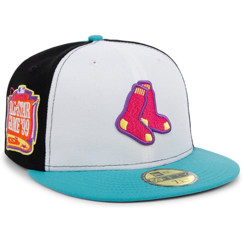 New Era x Lids HD  Boston Red Sox Sugar Skull Pinwheel 2022 59FIFTY Fitted Cap