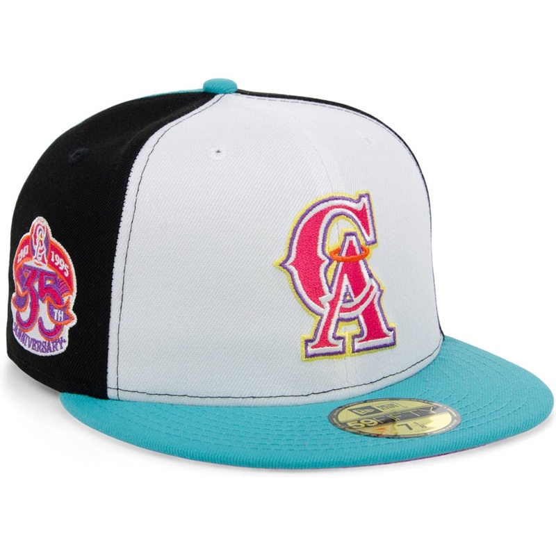 New Era x Lids HD  California Angels Sugar Skull Pinwheel 2022 59FIFTY Fitted Cap