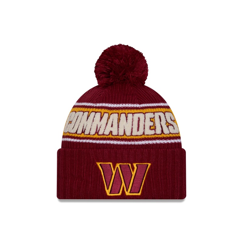 Washington Commanders 2024 Cold Weather Sport Pom Knit Hat