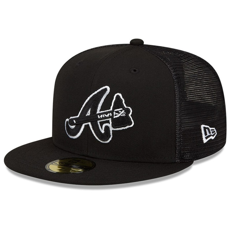 New Era Atlanta Braves Black 2022 Batting Practice 59FIFTY Fitted Hat