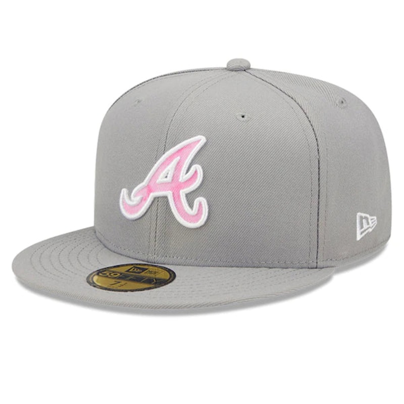 New Era Atlanta Braves Gray 2022 Mother’s Day On-Field 59FIFTY Fitted Hat
