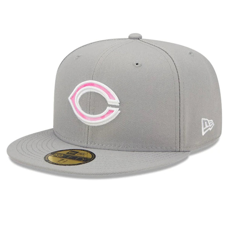 New Era Cincinnati Reds Gray 2022 Mother’s Day On-Field 59FIFTY Fitted Hat