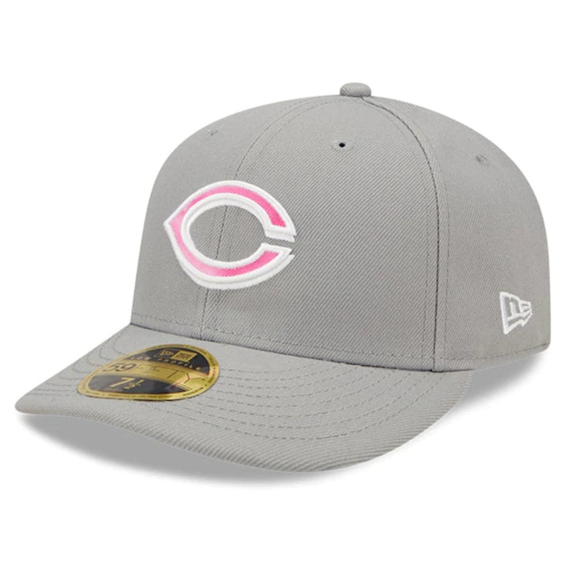 New Era Cincinnati Reds Gray 2022 Mother’s Day On-Field Low Profile 59FIFTY Fitted Hat