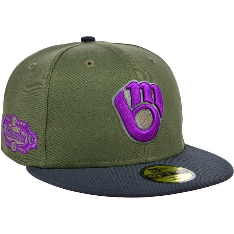 New Era x Lids HD  Milwaukee Brewers Mossy Haze 2022 59FIFTY Fitted Cap