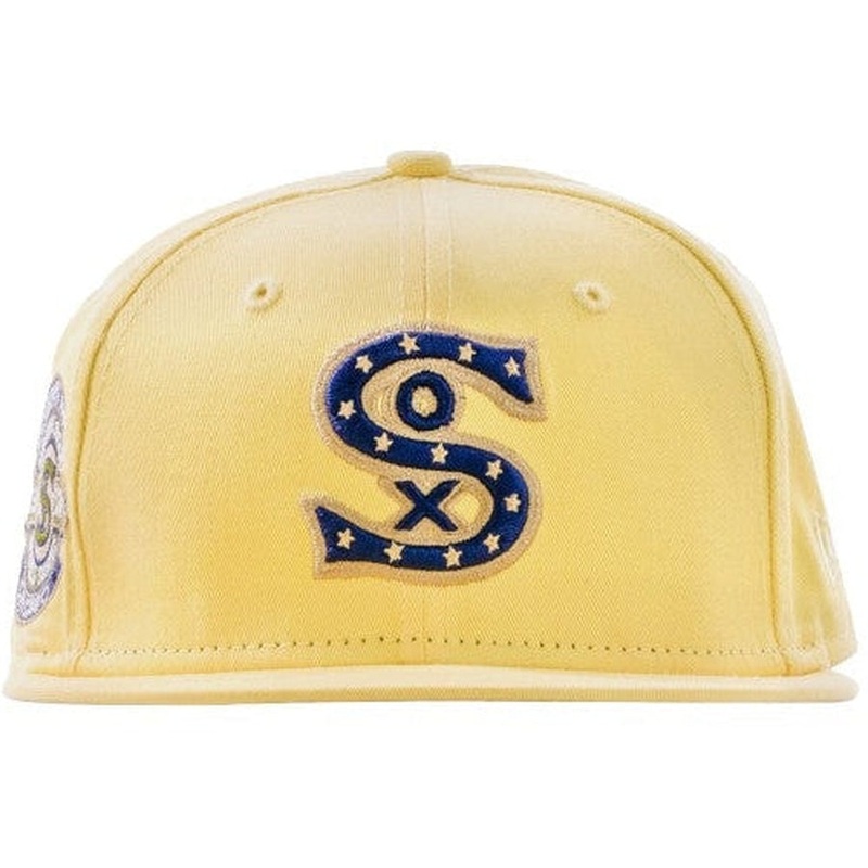 New Era x Shoe Palace Chicago White Sox Canary Yellows 59FIFTY Fitted Cap