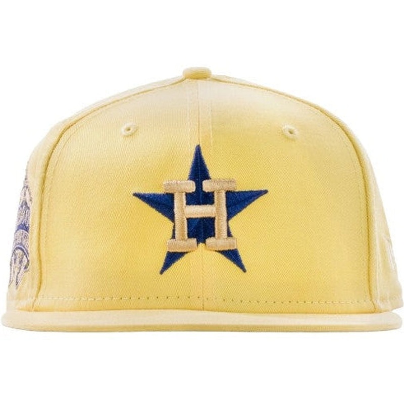 New Era x Shoe Palace Houston Astros Canary Yellows 59FIFTY Fitted Cap