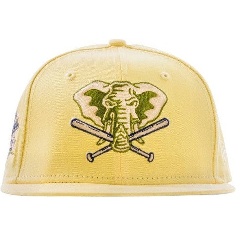 New Era x Shoe Palace Oakland Athletics Canary Yellows 59FIFTY Fitted Cap