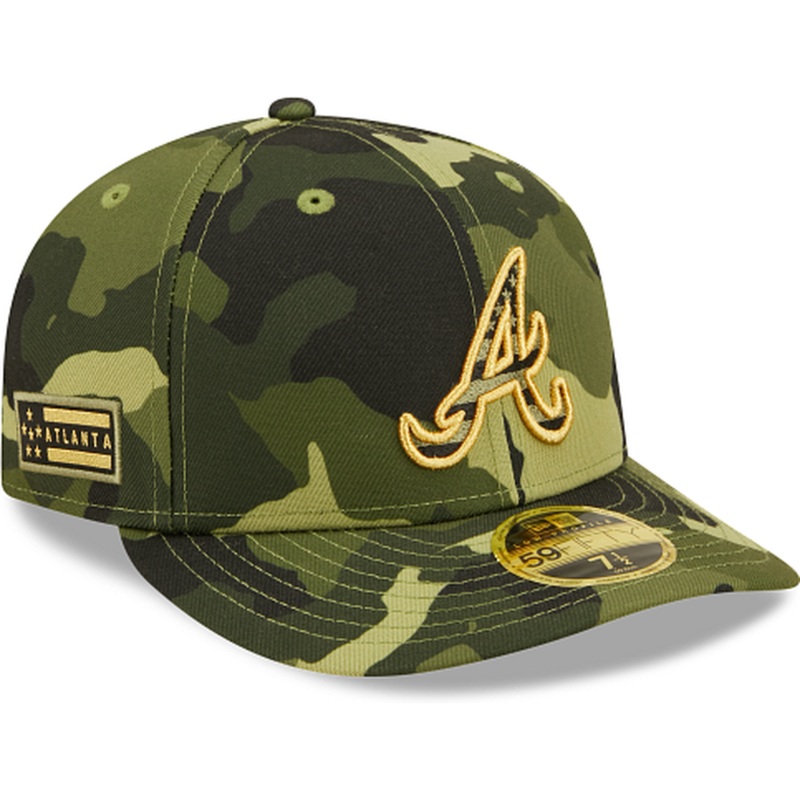 New Era  Atlanta Braves 2022 Armed Forces Day Low Profile 59FIFTY Fitted Hat