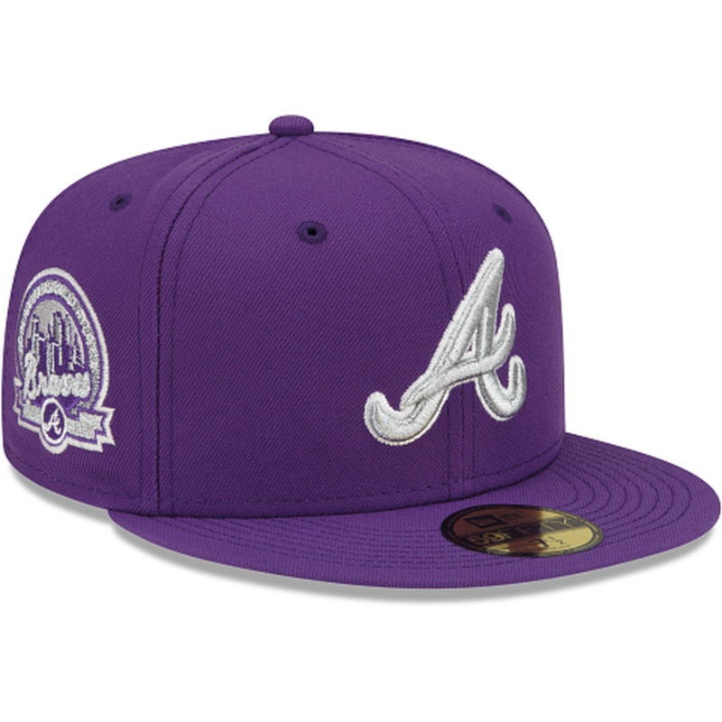New Era  Purple Refresh Atlanta Braves 2022 59FIFTY Fitted Hat