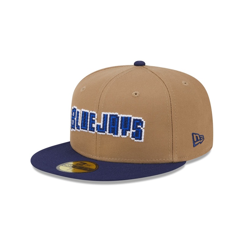 Toronto Blue Jays Classic 8-Bit Wordmark 59FIFTY Fitted Hat