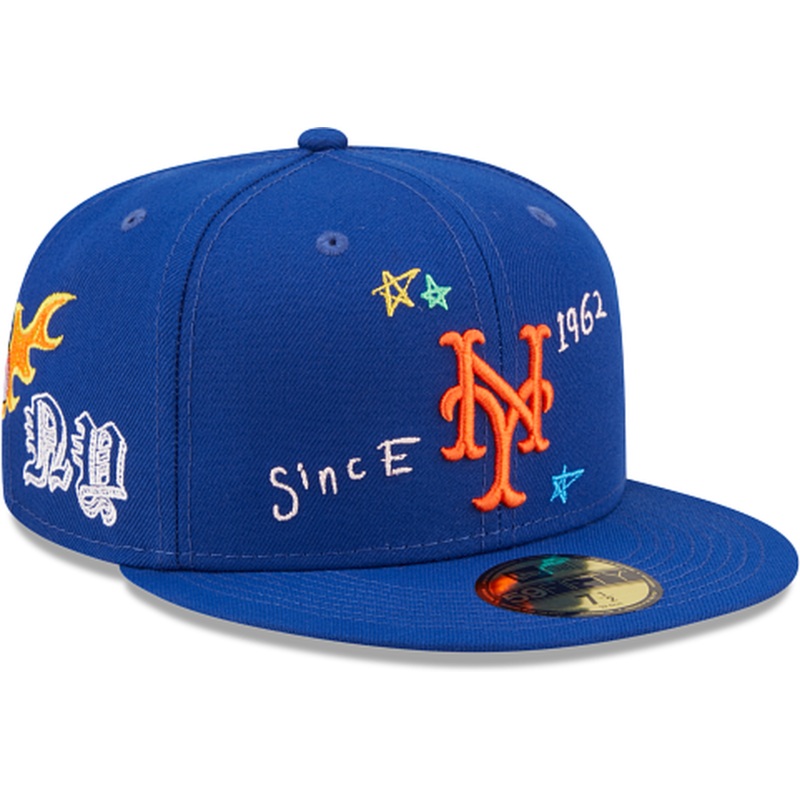 New Era  New York Mets Scribble Collection 2022 59FIFTY Fitted Hat