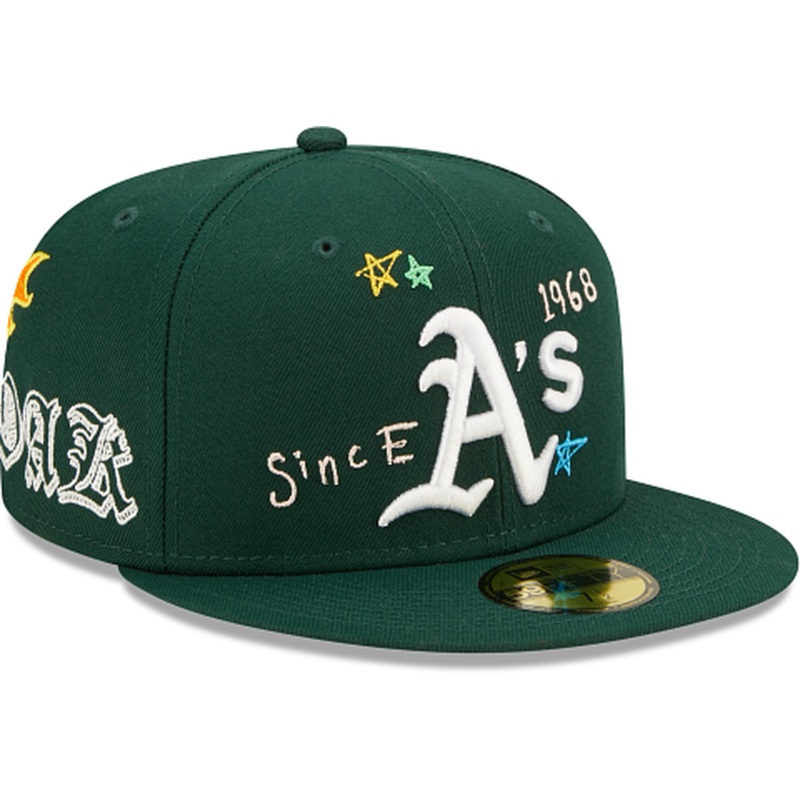 New Era  Oakland Athletics Scribble Collection 2022 59FIFTY Fitted Hat