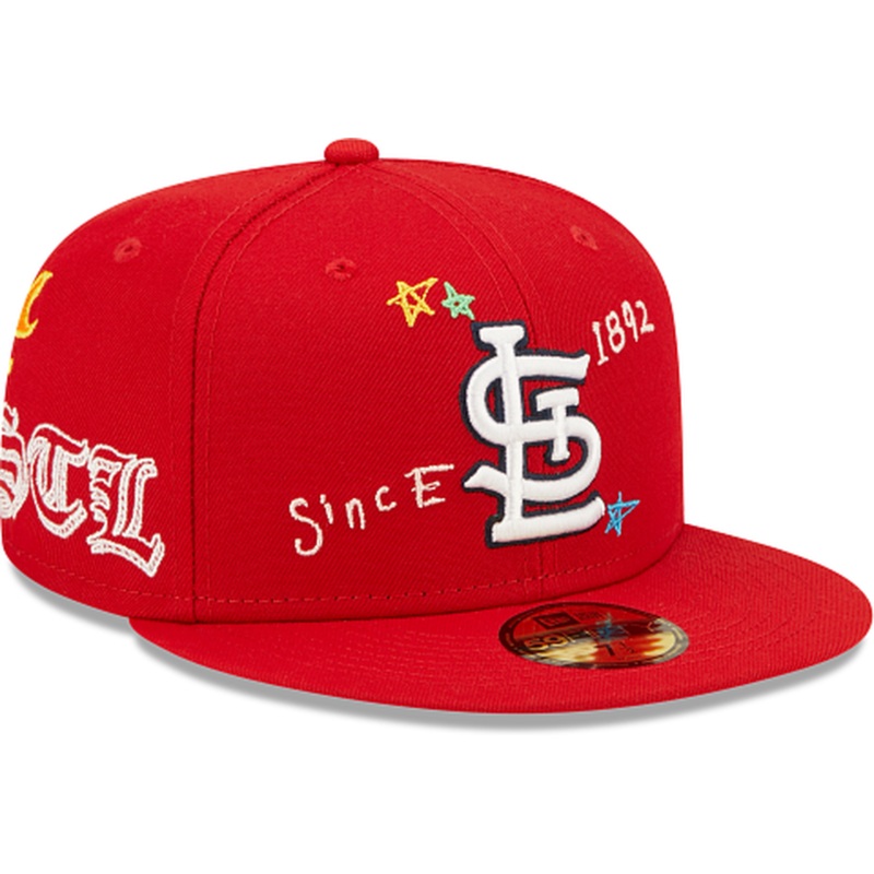 New Era  St. Louis Cardinals Scribble Collection 2022 59FIFTY Fitted Hat
