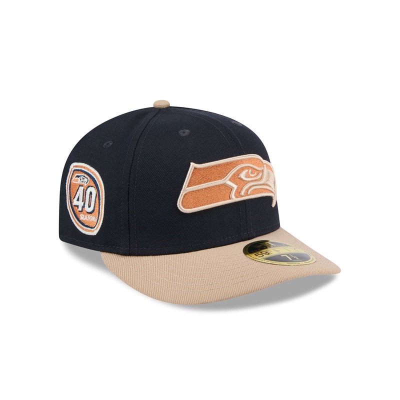 Seattle Seahawks Blue Ivory Low Profile 59FIFTY Fitted Hat