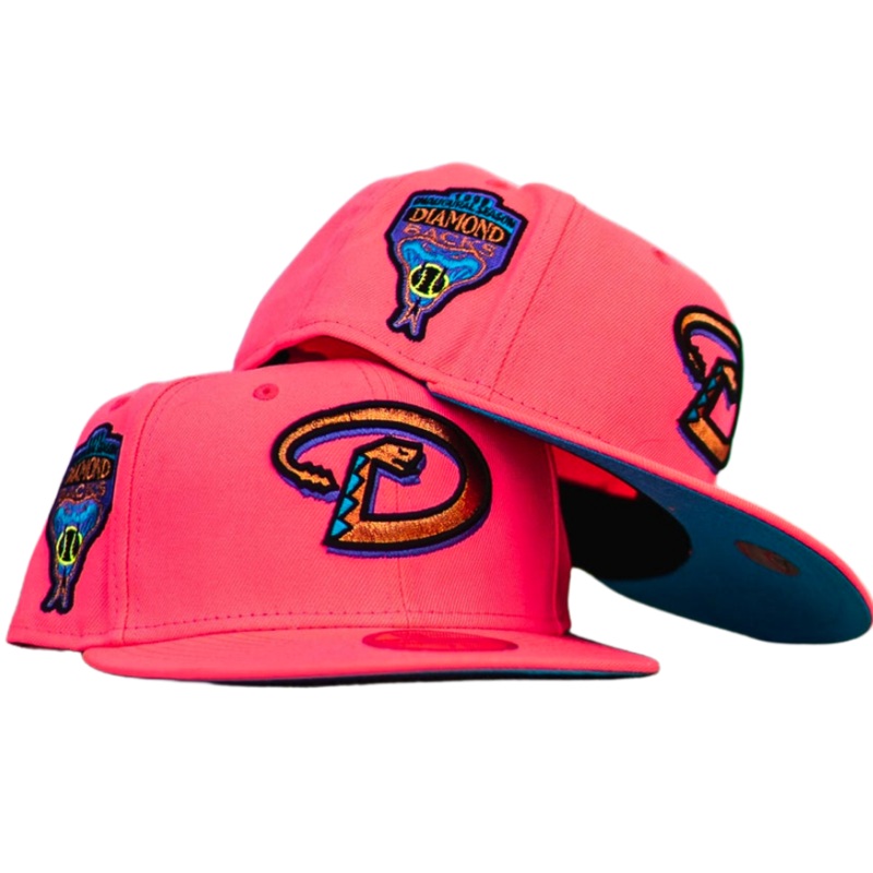 New Era Arizona Diamondbacks Hot Pink 1999 Inaugural Season 59FIFTY Fitted Hat