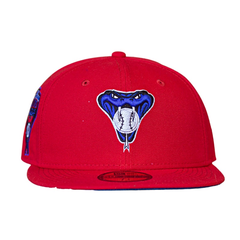 New Era Arizona Diamondbacks Scarlet Red/Blue 1998 Inaugural Season 59FIFTY Fitted Hat