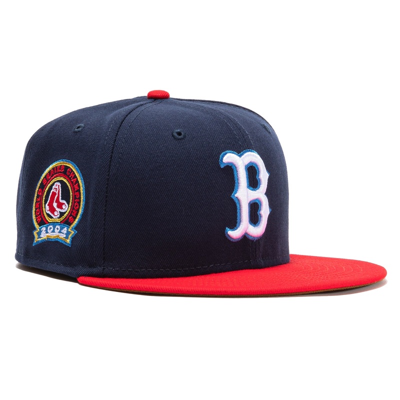 New Era  ‘Beer Pack’ Boston Red Sox 2004 World Series Champions 59FIFTY Fitted Hat
