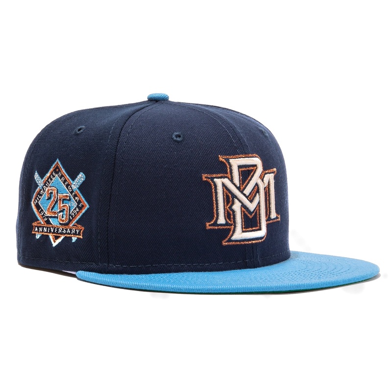 New Era  ‘Beer Pack’ Milwaukee Brewers 25th Anniversary Patch 1994 59FIFTY Fitted Hat