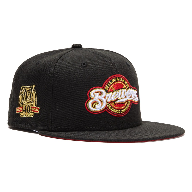 New Era  ‘Beer Pack’ Milwaukee Brewers 40th Anniversary 59FIFTY Fitted Hat