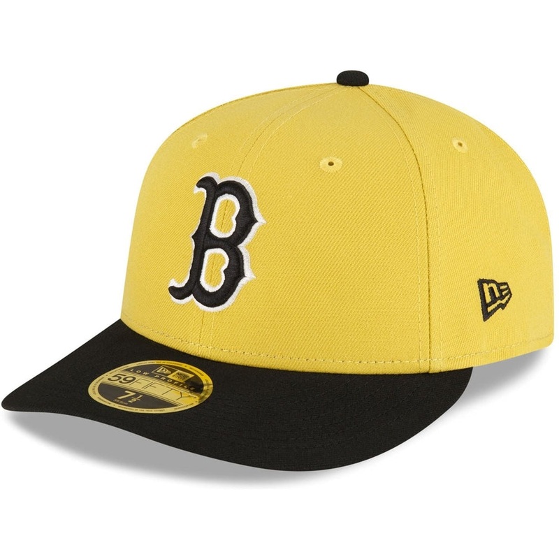 New Era Boston Red Sox Chartreuse Crown Low Profile 2023 59FIFTY Fitted Hat