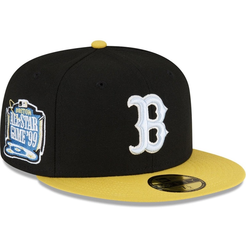 New Era Boston Red Sox Chartreuse Visor 2023 59FIFTY Fitted Hat