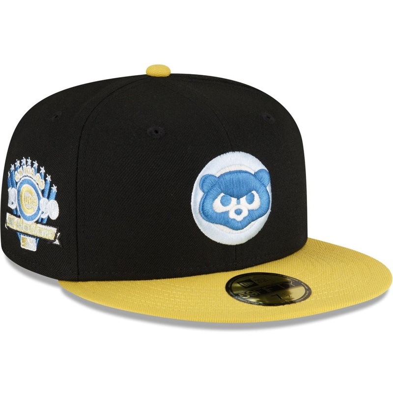 New Era Chicago Cubs Chartreuse Visor 2023 59FIFTY Fitted Hat